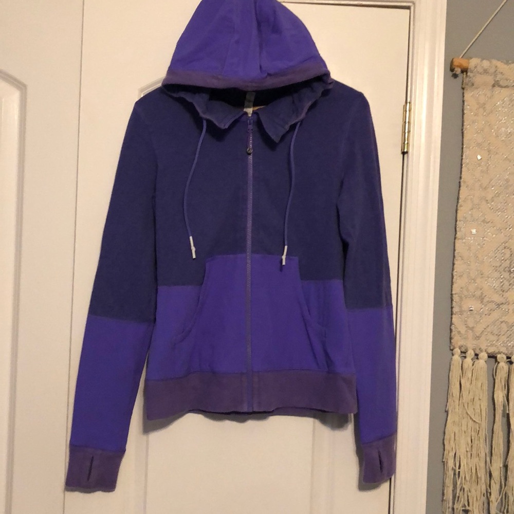 Lululemon purple zip up with hood